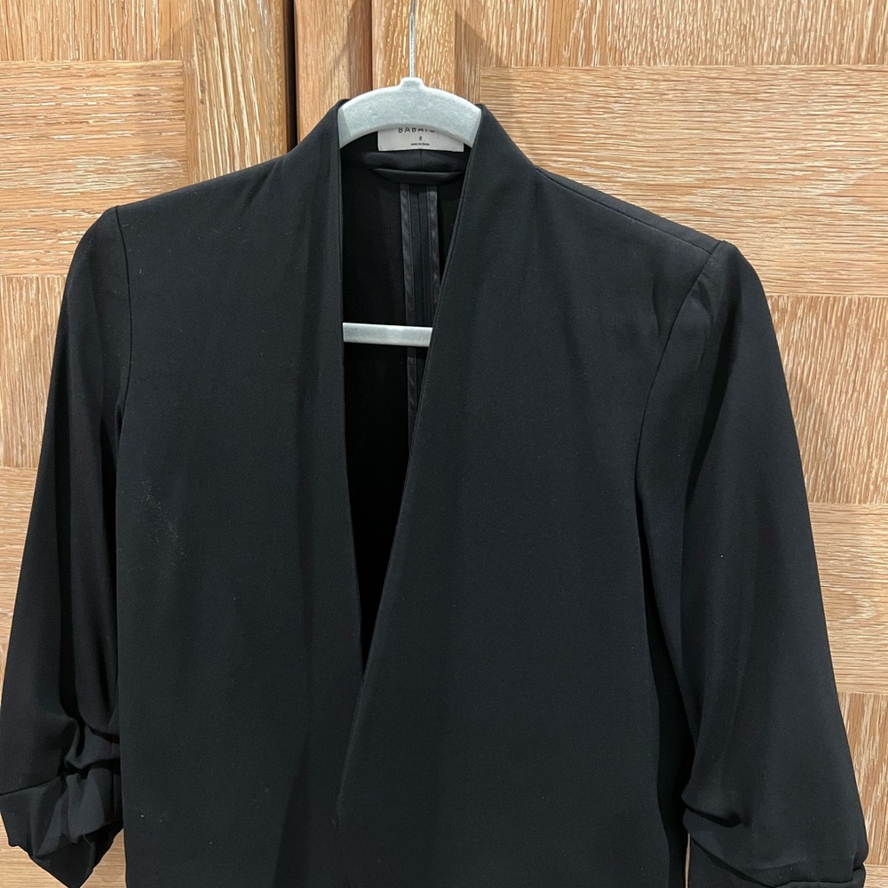 Babaton Black Blazer Minimalist Suit Jacket